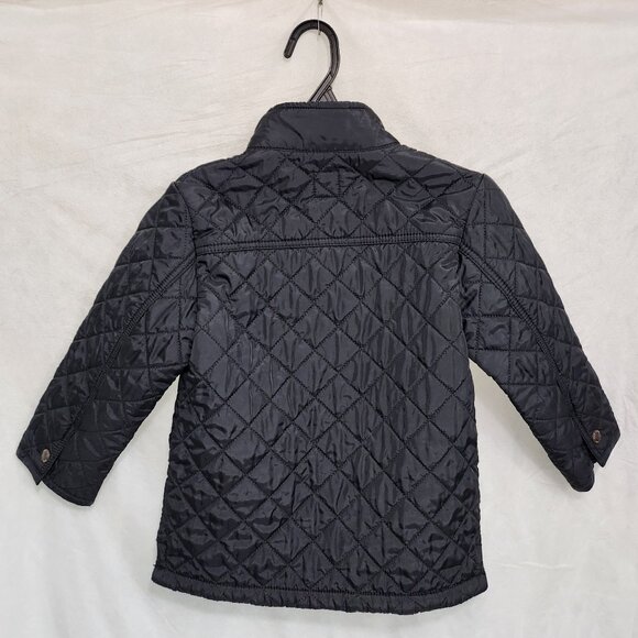 Navy Black/Blue Quilted and lined Coat for Girls - Picture 4 of 13
